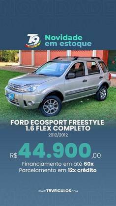 FORD ECOSPORT 1.6 FREESTYLE 16V FLEX 4P MANUAL FORD ECOSPORT 1.6 FREESTYLE 16V FLEX 4P MANUAL